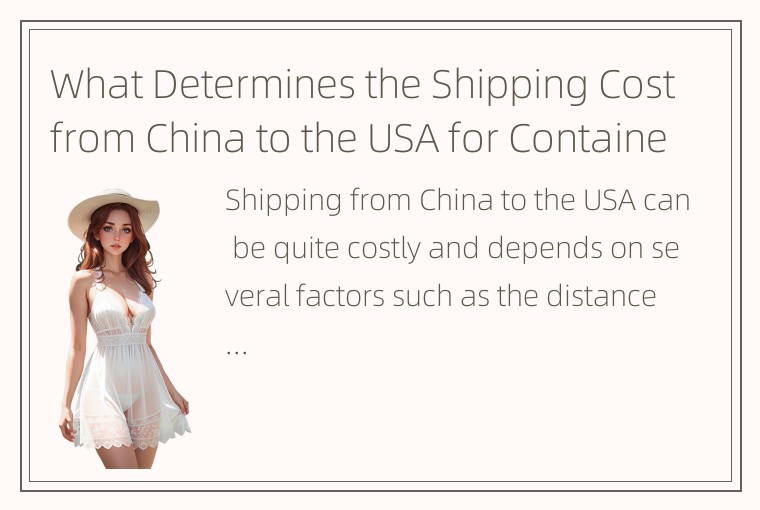 What Determines the Shipping Cost from China to the USA for Containers?