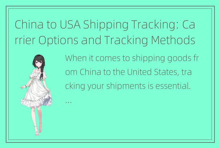 China to USA Shipping Tracking: Carrier Options and Tracking Methods.
